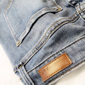 Skinny stretchy distressed jeans